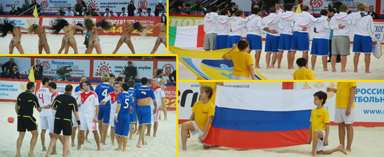 Пляжный футбол, Россия Италия 4:1