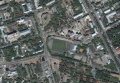 Вид на стадион Звезда из космоса