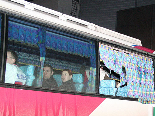 Обстрелянный автобус болельщиков «Спартака» добрался до Москвы